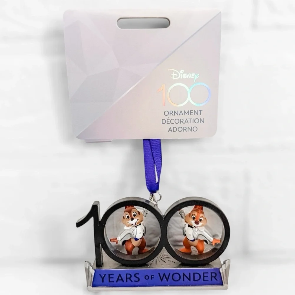 New Disney 100 Years of Wonder Chip and Dale Ornament